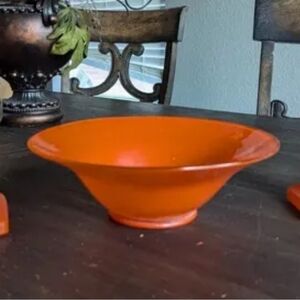 Vintage orange centerpiece bowl